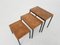 Vintage Teak and Metal Nesting Tables, 1960s 6