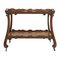 Vintage Hand Carved Walnut Bar Cart, 1920s 2