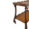 Vintage Hand Carved Walnut Bar Cart, 1920s 6