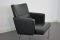 Dutch Black Leatherette Lounge Chair from AP Originals, 1960s 4