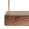 Large Matterlight Table Lamp in Brass & Walnut by Boris Dennler, Image 3