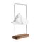 Grande Lampe de Bureau Matterlight en Argent & en Noyer par Boris Dennler 1