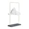 Large Matterlight Table Lamp in Silver & Black Marble by Boris Dennler 2