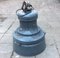 Large Vintage Enameled Industrial Lamp 2