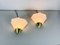 Mid-Century Opal Glass and Brass Sconces from Limburg, 1980s, Set of 2 2