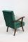 Fauteuil Vintage en Velours Vert, 1970s 10