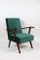 Vintage Green Velvet Armchair, 1970s 14