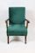 Vintage Green Velvet Armchair, 1970s 3
