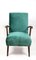 Fauteuil Vintage en Velours Vert, 1970s 13