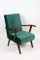 Vintage Green Velvet Armchair, 1970s 11
