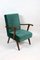 Vintage Green Velvet Armchair, 1970s, Image 12