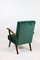 Vintage Green Velvet Armchair, 1970s 6