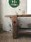 Mesa de trabajo vintage de madera, Imagen 9