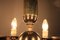 Lámpara de araña Mid-Century con seis luces de Kamenický Šenov, Imagen 4