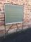 Vintage French Blackboard with Metal Frame, 1970s 1