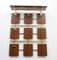Unità di mensole a muro in ottone e legno, anni '60, Immagine 6