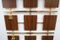 Unità di mensole a muro in ottone e legno, anni '60, Immagine 3
