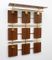 Unità di mensole a muro in ottone e legno, anni '60, Immagine 1