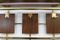 Unità di mensole a muro in ottone e legno, anni '60, Immagine 5