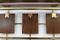 Wandgarderobe aus Messing & Holz, 1960er 5