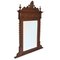 Antique Italian Renaissance Hand Carved and Turned Walnut Fireplace or Console Mirror from Ballario, Image 1