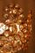 Kronleuchter aus vergoldetem Messing mit Anhängern aus Kristallglas mit Facettenschliff von Palwa, 1970er 14