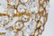 Kronleuchter aus vergoldetem Messing mit Anhängern aus Kristallglas mit Facettenschliff von Palwa, 1970er 13