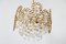 Gilt Brass Facet Cut Crystal Glass Chandelier from Palwa, 1970s, Image 10