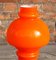 Polish Orange Glass Lamp, 1960s 4