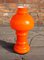 Polish Orange Glass Lamp, 1960s 1