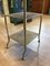 Mid-Century French Industrial Side Table with Drop Leaves 8