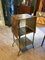 Mid-Century French Industrial Side Table with Drop Leaves 1