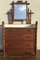 19th-Century French Faux Bamboo Dresser with Mirror 2