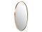 Oval Italian Brass Mirror, 1950s 1