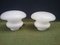 Vintage Frosted Glass Table Lamps, Set of 2 3