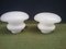 Vintage Frosted Glass Table Lamps, Set of 2 3