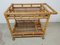 Bamboo Rattan Serving Trolley, 1960s 9