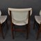 Esszimmerstühle mit Gestell aus Wengeholz, 1960er, 4er Set 9