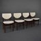 Wenge Dining Room Chairs, 1960s, Set of 4, Image 18