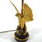 Lámpara de mesa chapada en oro de 24 quilates de Deknudt, años 70, Imagen 6