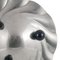 Vassoio Art Déco in acciaio inossidabile e bachelite con supporti sferici, anni '30, Immagine 3
