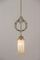 Jugendstil Pendant Lamp with Opaline Shade, 1900s, Image 8