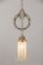 Jugendstil Pendant Lamp with Opaline Shade, 1900s 2