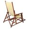 Mid-Century French Folding Canvas Long Chair from Clairitex 3