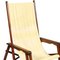 Mid-Century French Folding Canvas Long Chair from Clairitex, Image 5