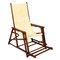 Mid-Century French Folding Canvas Long Chair from Clairitex 1