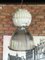 Industrielle Vintage Loft Lampe aus Glas & Metall von Holophane, 1980er 2