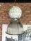 Lámpara de loft industrial vintage de vidrio y metal de Holophane, años 80, Imagen 2