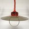 Vintage Estonian Red Metal Pendant Lamp from ZESI Nowe, 1970s, Image 3