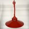 Lámpara colgante estona vintage de metal rojo de ZESI we, años 70, Imagen 11
